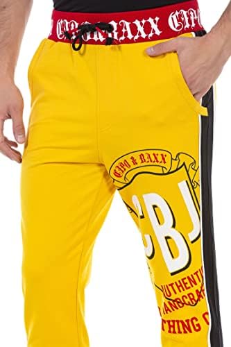 Cipo & Baxx Herren Jogginganzug Series – Zweiteiliges Set aus Kapuzenjacke und Jogginghose für Sport- und Casual-User im