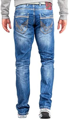 Cipo & Baxx Herren Jeans Regular Fit & Slim Fit - Stylische Denim für Männer mit Used Look & Reißverschlüssen | Perfect