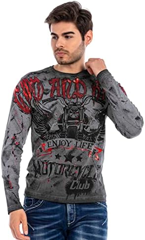 Cipo & Baxx Herren Sweatshirt Series – Stylischer Pullover für Streetwear Lovers – Bequemer Rundhalseinheitsprint Sweate