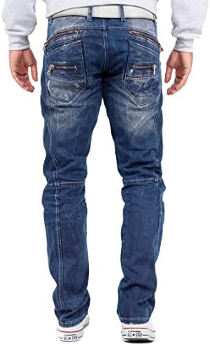 Cipo & Baxx Herren Jeans Regular Fit & Slim Fit - Stylische Denim für Männer mit Used Look & Reißverschlüssen | Perfect
