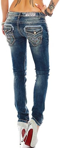 Cipo & Baxx Damen Jeans - Stylische Regular & Slim Fit Modelle mit Stretch | Kontrastnähten & Applikationen | Ideal für – Bild 22