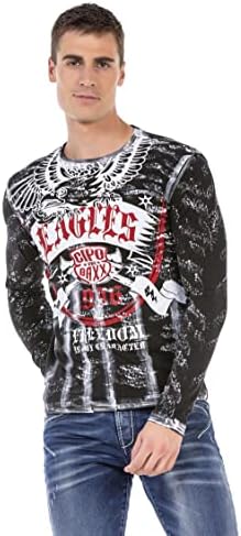 Cipo & Baxx Herren Sweatshirt Series – Stylischer Pullover für Streetwear Lovers – Bequemer Rundhalseinheitsprint Sweate