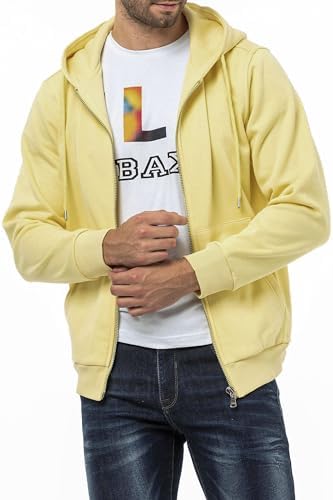Cipo & Baxx Herren Sweatjacke Hoodie Serie - Stylischer Pullover im Modernen Casual Streetwear Stil für den Alltag, Frei