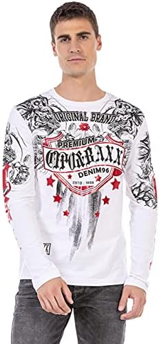 Cipo & Baxx Herren Sweatshirt Series – Stylischer Pullover für Streetwear Lovers – Bequemer Rundhalseinheitsprint Sweate