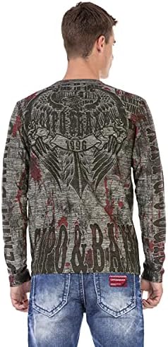 Cipo & Baxx Herren Sweatshirt Series – Stylischer Pullover für Streetwear Lovers – Bequemer Rundhalseinheitsprint Sweate