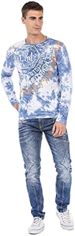 Cipo & Baxx Herren Sweatshirt Series – Stylischer Pullover für Streetwear Lovers – Bequemer Rundhalseinheitsprint Sweate