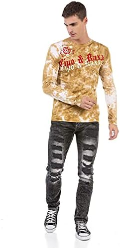 Cipo & Baxx Herren Sweatshirt Series – Stylischer Pullover für Streetwear Lovers – Bequemer Rundhalseinheitsprint Sweate