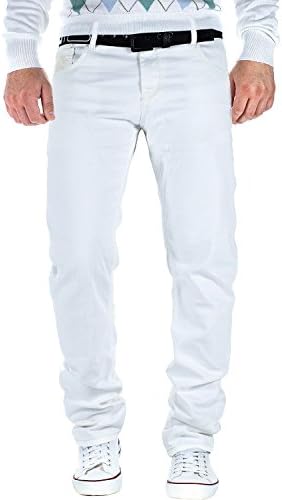 Cipo & Baxx Herren Jeans - Stilvolle Männer Jeans mit 5-Pocket-Design und Kontrastnähten | Bequemer Baumwoll-Elasthan-Mi