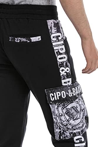 Cipo & Baxx Herren Jogginganzug Series – Zweiteiliges Set aus Kapuzenjacke und Jogginghose für Sport- und Casual-User im