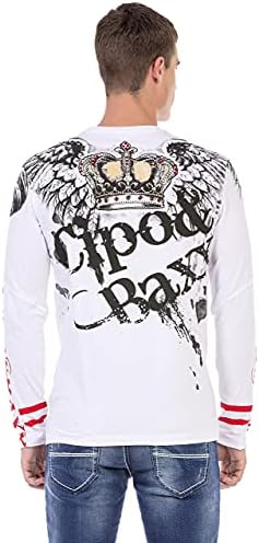 Cipo & Baxx Herren Sweatshirt Series – Stylischer Pullover für Streetwear Lovers – Bequemer Rundhalseinheitsprint Sweate