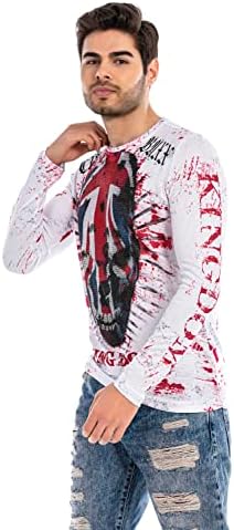 Cipo & Baxx Herren Sweatshirt Series – Stylischer Pullover für Streetwear Lovers – Bequemer Rundhalseinheitsprint Sweate