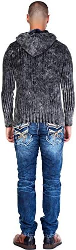 Cipo & Baxx Herren Jeans - Straight Fit mit modischen Waschungen, Nähten & Used-Look Details - Regular Denim