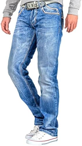 Cipo & Baxx Herren Jeans Regular Fit & Slim Fit - Stylische Denim für Männer mit Used Look & Reißverschlüssen | Perfect