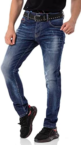 Cipo & Baxx Herren Stretch Jeanhose Slim Fit Trendig und bequem | Cipo & Baxx Männer Stretch Jeanshosen Slim Fit Premiu