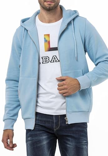 Cipo & Baxx Herren Sweatjacke Hoodie Serie - Stylischer Pullover im Modernen Casual Streetwear Stil für den Alltag, Frei