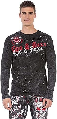 Cipo & Baxx Herren Sweatshirt Series – Stylischer Pullover für Streetwear Lovers – Bequemer Rundhalseinheitsprint Sweate