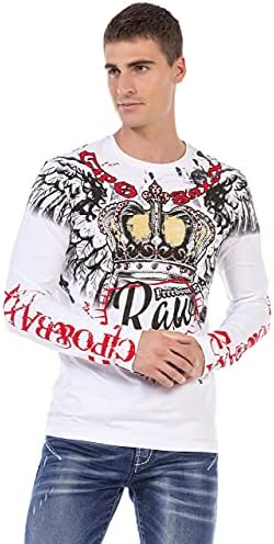 Cipo & Baxx Herren Sweatshirt Series – Stylischer Pullover für Streetwear Lovers – Bequemer Rundhalseinheitsprint Sweate