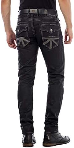 Cipo & Baxx Herren Klassische Straight Fit Jeans Hose - durable & komfortabel Regular Jeanshose | Cipo & Baxx Herren Kl