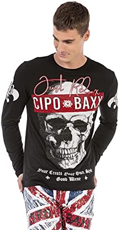 Cipo & Baxx Herren Sweatshirt Series – Stylischer Pullover für Streetwear Lovers – Bequemer Rundhalseinheitsprint Sweate