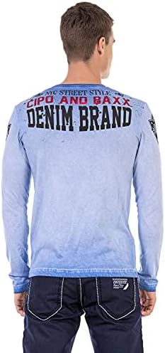 Cipo & Baxx Herren Sweatshirt Series – Stylischer Pullover für Streetwear Lovers – Bequemer Rundhalseinheitsprint Sweate