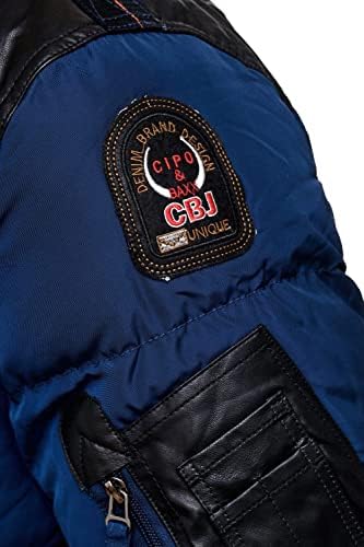 Stylische Winterjacke Herren Cipo & Baxx Series | Warme Winterjacke Herren Cipo & Baxx Series abnehmbarer Kapuze | Func