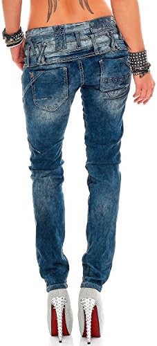 Cipo & Baxx Damen Jeans - Stylische Regular & Slim Fit Modelle mit Stretch | Kontrastnähten & Applikationen | Ideal für – Bild 7