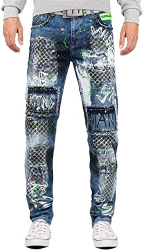 Cipo & Baxx Herren Jeans - Stylische Denim-Mode mit Slim-Fit & Regular-Fit für Individualisten im Bikerstyle!
