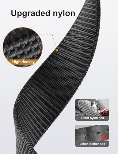JUKMO Automatik Gürtel für Herren, robustes Nylon, 3,8cm Breite, praktische Ratsche-Funktion | JUKMO Herren Automatik G