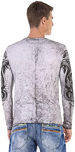 Cipo & Baxx Herren Sweatshirt Stylischer Pullover für moderne Streetwear Look – Bequemer Sweater für Alltag, Freizeit &