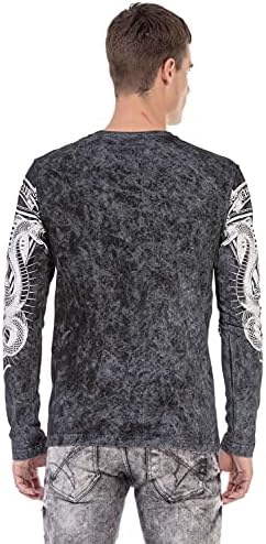 Cipo & Baxx Herren Sweatshirt Series – Stylischer Pullover im Modernen Streetwear Look mit Rundhals & Print – Comfortabl