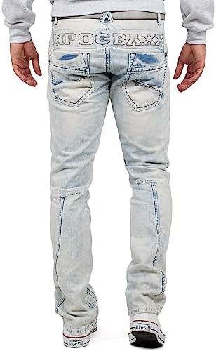 Cipo & Baxx Herren Jeans – Stylische Regular-Fit Denim mit Stone-Washed-Design & Used-Look | Bequeme & modische Jeans fü – Bild 30
