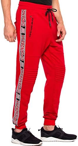Cipo & Baxx Herren Jogginghose Series - Bequeme Freizeithose mit sportlichem Schnitt und modischem Design für Alltagsgeb