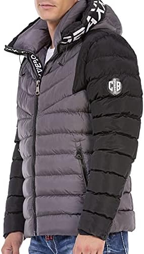 Stylische Winterjacke Herren Cipo & Baxx Series | Warme Winterjacke Herren Cipo & Baxx Series abnehmbarer Kapuze | Func