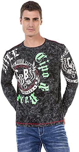 Cipo & Baxx Herren Sweatshirt Series – Stylischer Pullover für Streetwear Lovers – Bequemer Rundhalseinheitsprint Sweate