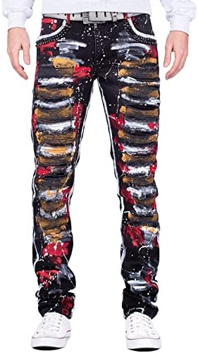 Cipo & Baxx Herren Jeans - Stylische Denim-Mode mit Slim-Fit & Regular-Fit für Individualisten im Bikerstyle!