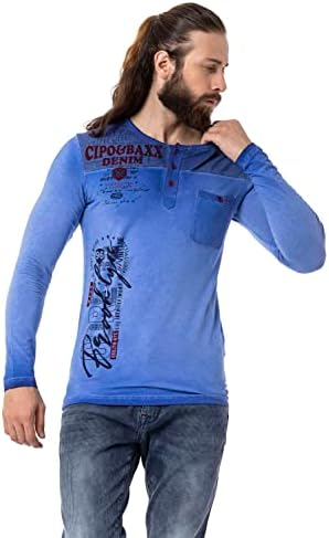 Cipo & Baxx Herren Sweatshirt Series – Stylischer Pullover im Modernen Streetwear Look – Bequemer Sweater für Alltag & F