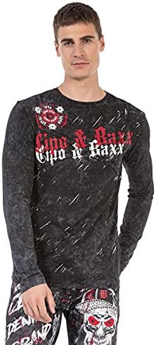 Cipo & Baxx Herren Sweatshirt Series – Stylischer Pullover für Streetwear Lovers – Bequemer Rundhalseinheitsprint Sweate