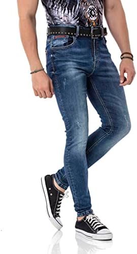 Cipo & Baxx Herren Stretch Jeanhose Slim Fit Trendig und bequem | Cipo & Baxx Männer Stretch Jeanshosen Slim Fit Premiu