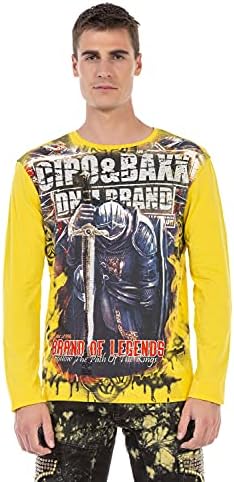 Cipo & Baxx Herren Sweatshirt Series – Stylischer Pullover für Streetwear Lovers – Bequemer Rundhalseinheitsprint Sweate