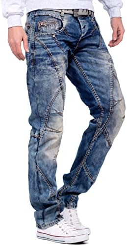 Cipo & Baxx Herren Jeans Regular Fit & Slim Fit - Stylische Denim für Männer mit Used Look & Reißverschlüssen | Perfect