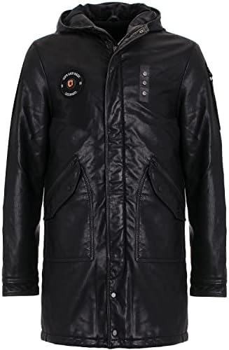 Stylische Winterjacke Herren Cipo & Baxx Series | Warme Winterjacke Herren Cipo & Baxx Series abnehmbarer Kapuze | Func