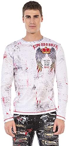 Cipo & Baxx Herren Sweatshirt Series – Stylischer Pullover für Streetwear Lovers – Bequemer Rundhalseinheitsprint Sweate