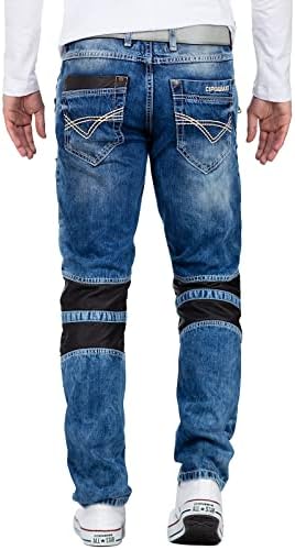 Cipo & Baxx Herren Jeans – Stylische Stonewashed & Used-Effekte | hohem markanten Details | Regular & Slim Fit für Männe
