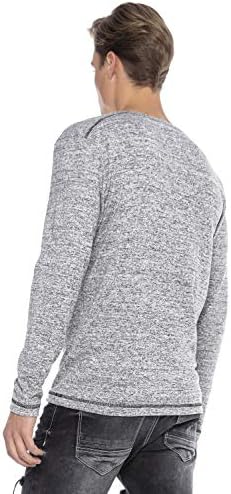 Cipo & Baxx Herren Sweatshirt Stylischer Pullover für moderne Streetwear Look – Bequemer Sweater für Alltag, Freizeit &