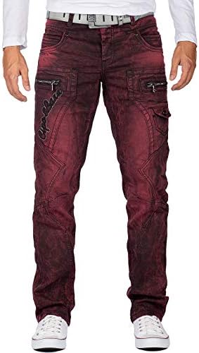 Cipo & Baxx Herren Jeans - Stylische Denim-Mode mit hohem Markanten_design | Regular & Slim Fit | Stonewashed Effect des