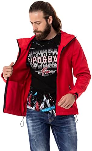 Stylische Winterjacke Herren Cipo & Baxx Series | Warme Winterjacke Herren Cipo & Baxx Series abnehmbarer Kapuze | Func