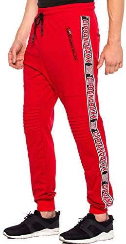 Cipo & Baxx Herren Jogginghose Series - Bequeme Freizeithose mit sportlichem Schnitt und modischem Design für Alltagsgeb