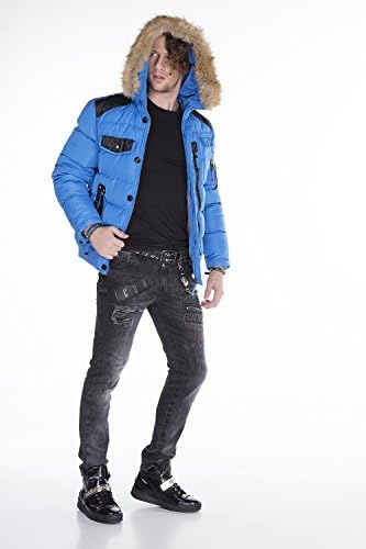 Stylische Winterjacke Herren Cipo & Baxx Series | Warme Winterjacke Herren Cipo & Baxx Series abnehmbarer Kapuze | Func
