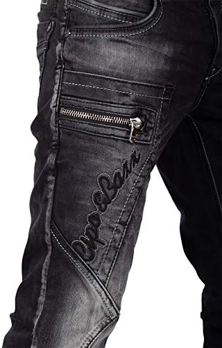 Cipo & Baxx Herren Jeans – Stylische Stonewashed & Used-Effekte | hohem markanten Details | Regular & Slim Fit für Männe