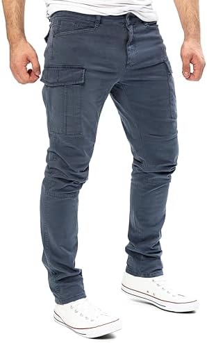 Yazubi Jayden Herren Cargo Hose BaumwollCargoJeans SommerComfortStretchSicherheitSGPS1012